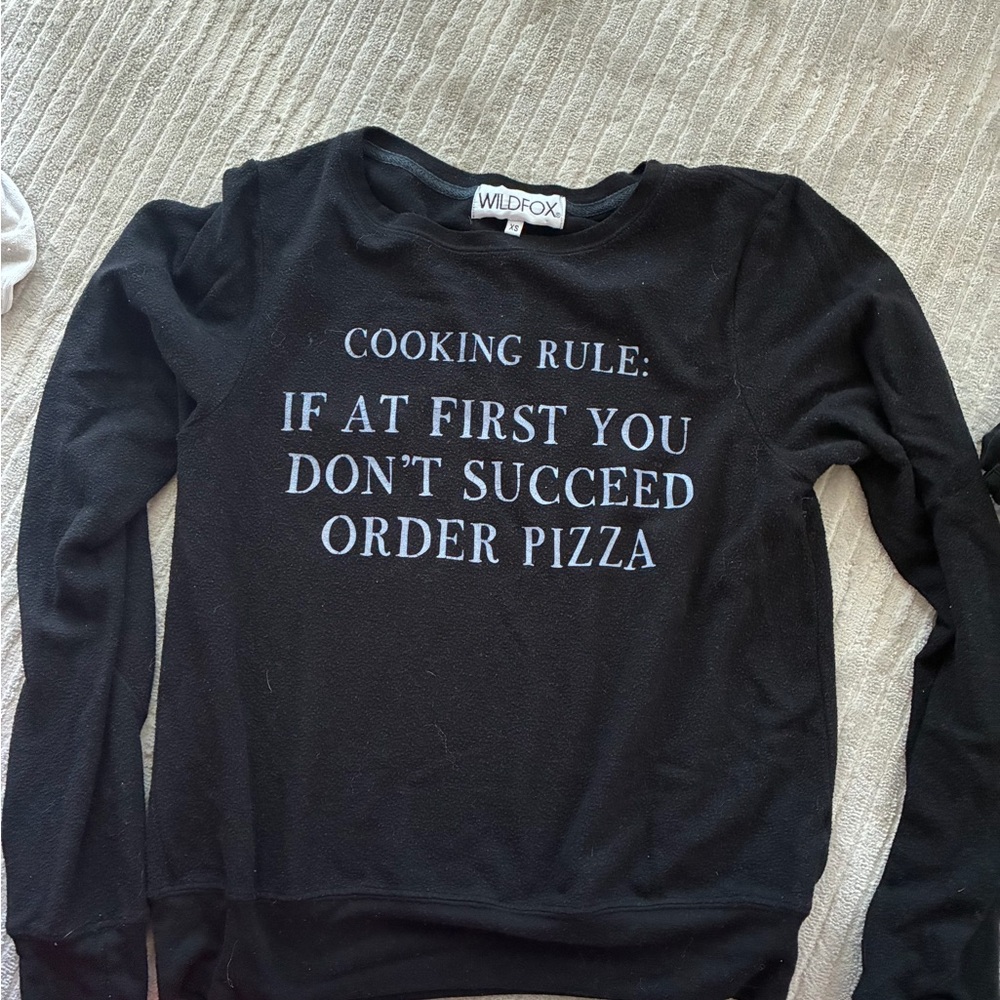 Wildfox Black Sweatshirt